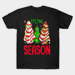 Ti's The Season Christmas Tree Cakes Debbie Xmas T-Shirt